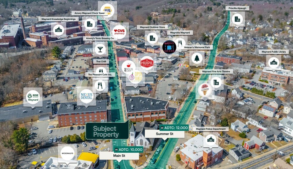 21 Main St, Maynard, MA à vendre - Aérien - Image 3 de 3