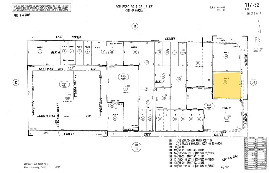 710 Rimpau Ave, Corona, CA à louer - Plan cadastral - Image 2 de 4