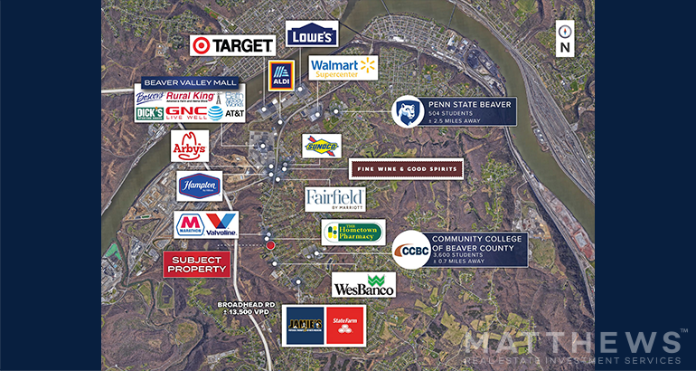 3578 Brodhead Rd, Monaca, PA à vendre - Photo du bâtiment - Image 3 de 3