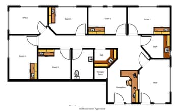 120 La Casa Via, Walnut Creek, CA à louer Plan d’étage- Image 1 de 1