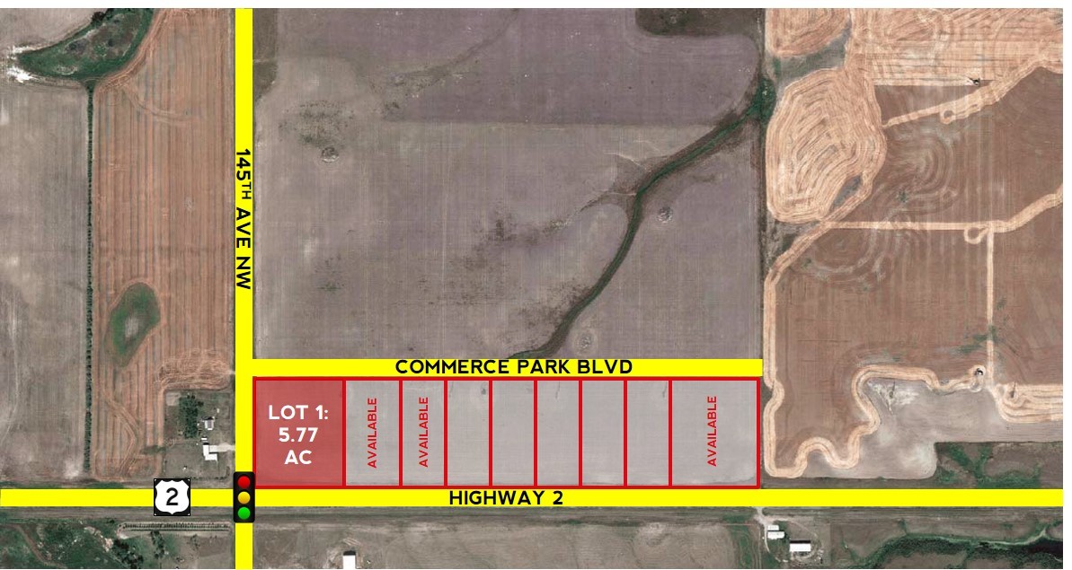 14472 Commerce Park Rd, Williston, ND for sale Aerial- Image 1 of 1