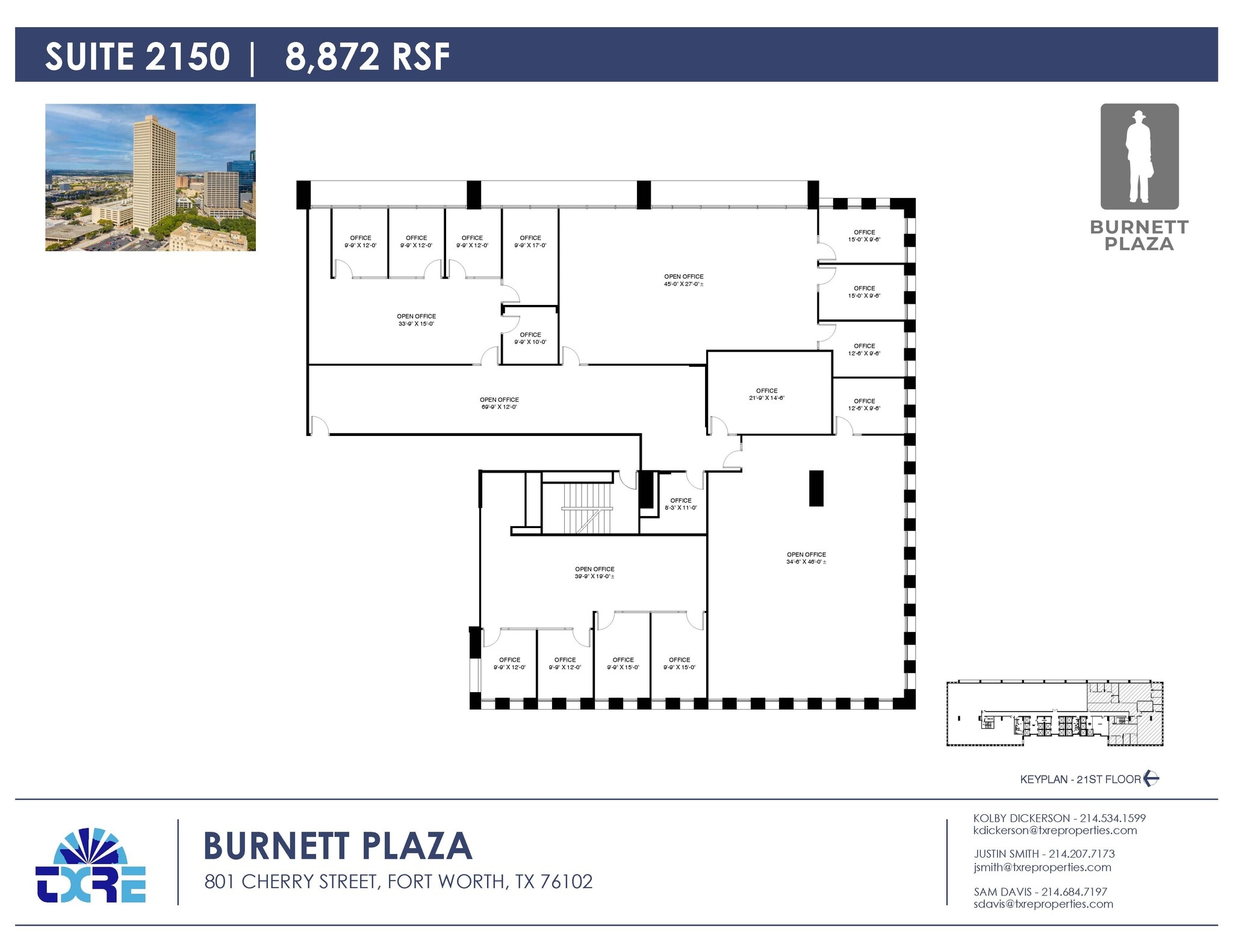 801 Cherry St, Fort Worth, TX for lease Floor Plan- Image 1 of 1
