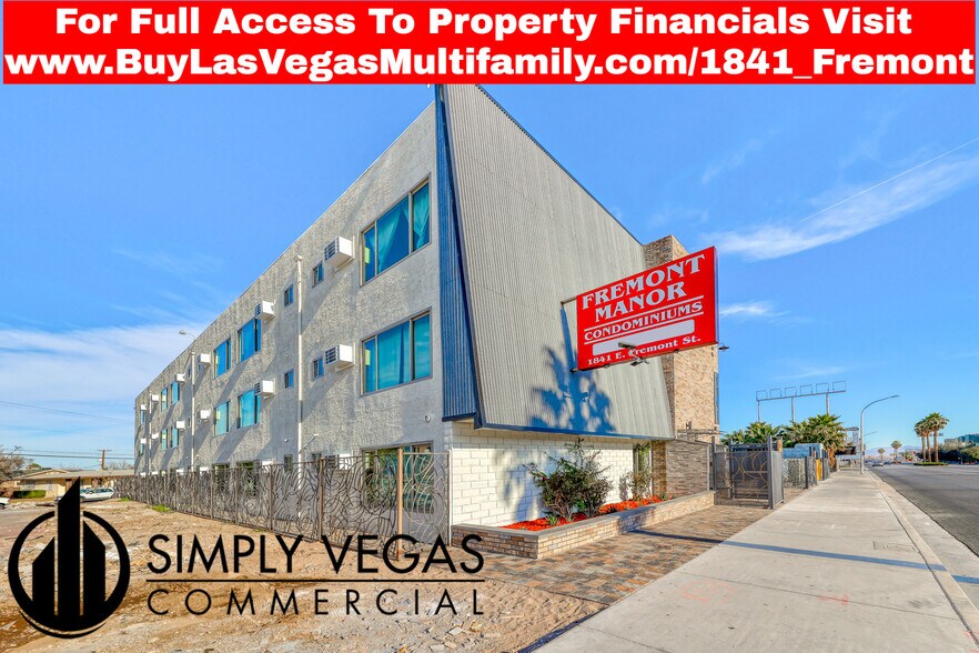 1841 E Fremont St, Las Vegas, NV à vendre - Photo du bâtiment - Image 2 de 9