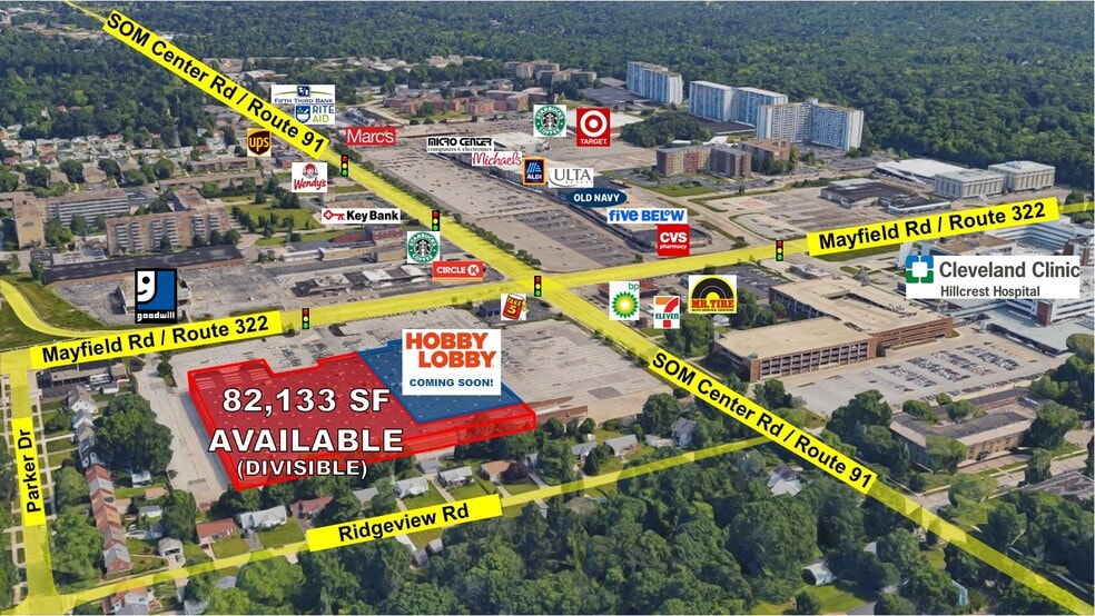 6594 Mayfield Rd, Mayfield Heights, OH à louer - Photo du bâtiment - Image 3 de 10