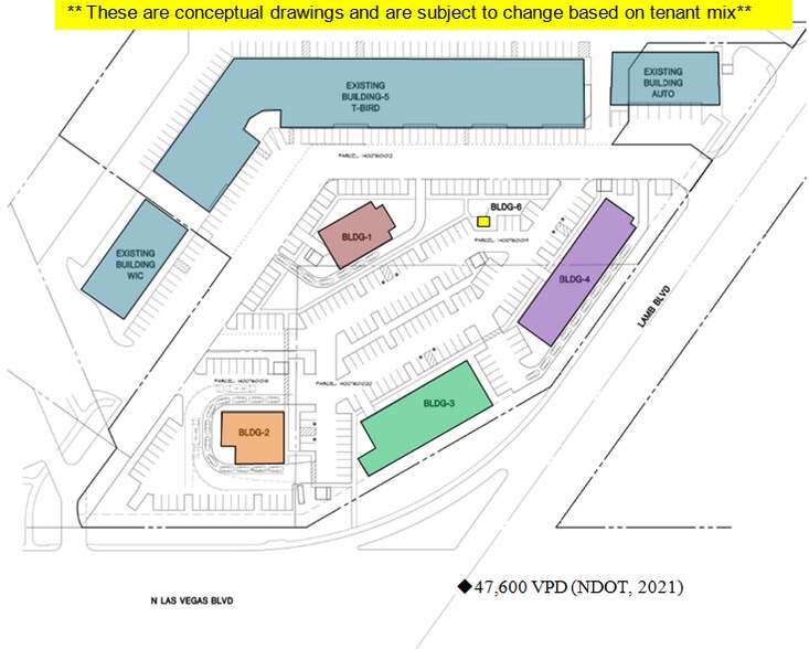 3619 N. Las Vegas Blvd, Las Vegas, NV for lease - Site Plan - Image 1 of 4