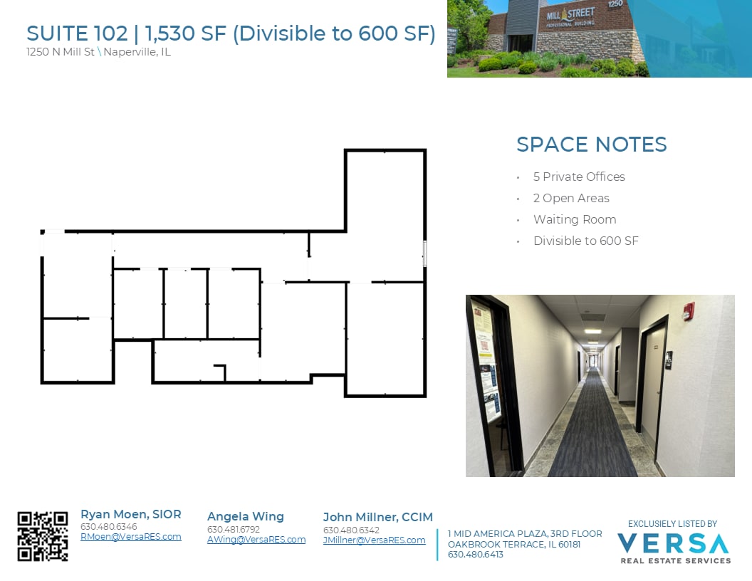 1250 N Mill St, Naperville, IL for lease Floor Plan- Image 1 of 4