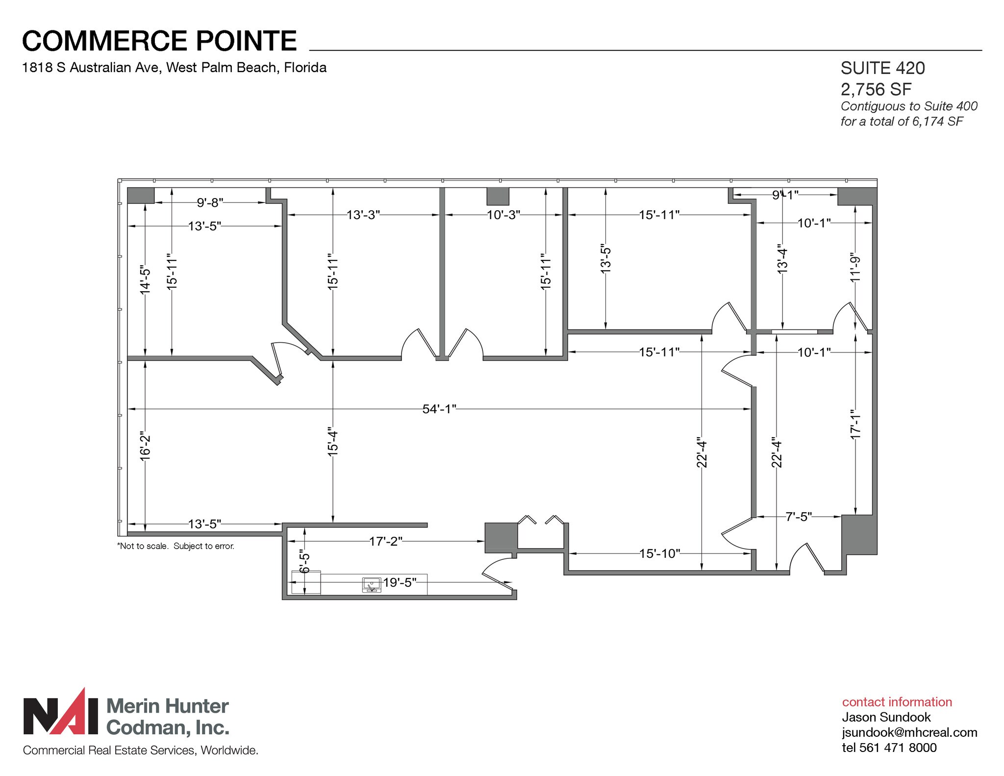 1818 S Australian Ave, West Palm Beach, FL for lease Floor Plan- Image 1 of 8