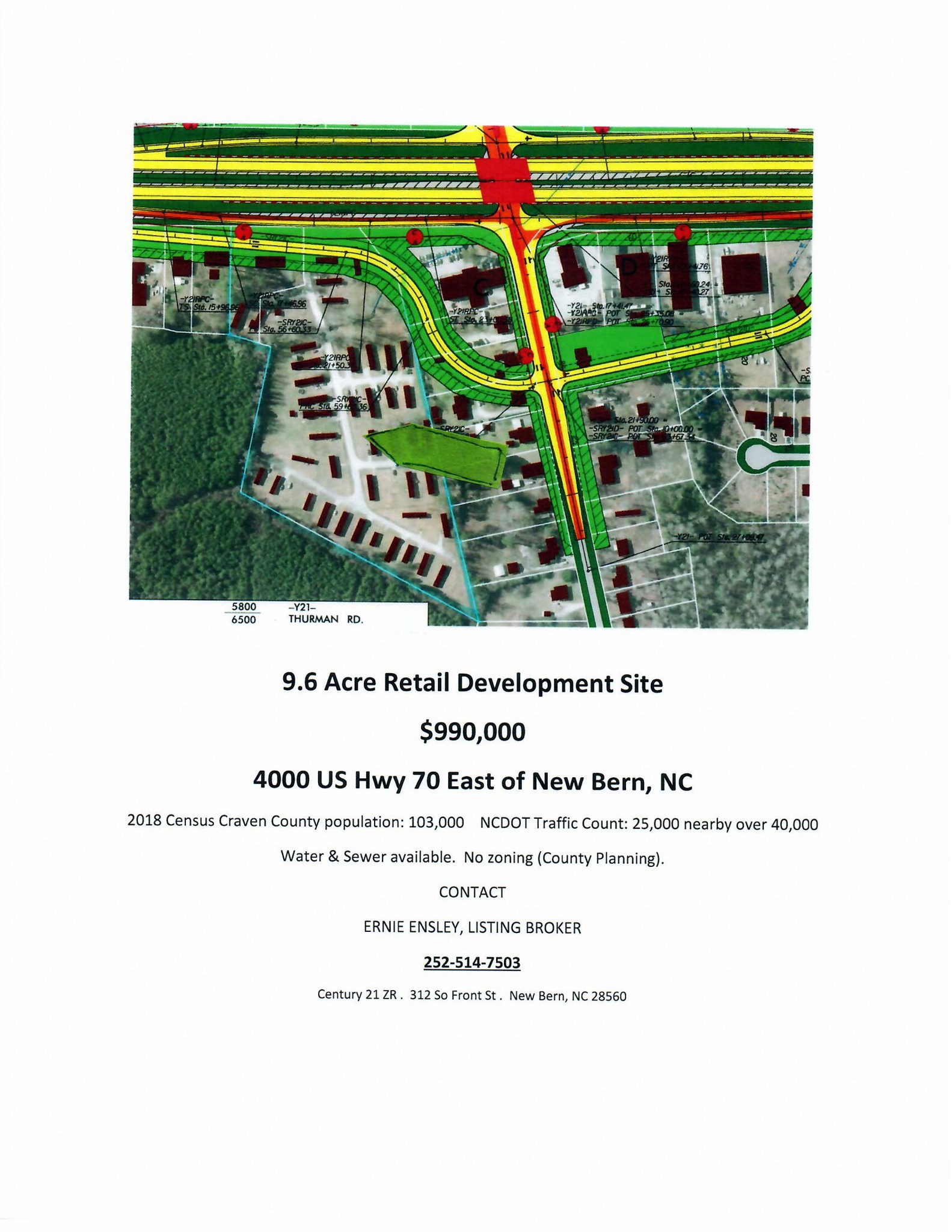 4000 US Highway 70 E, New Bern, NC for sale Building Photo- Image 1 of 1