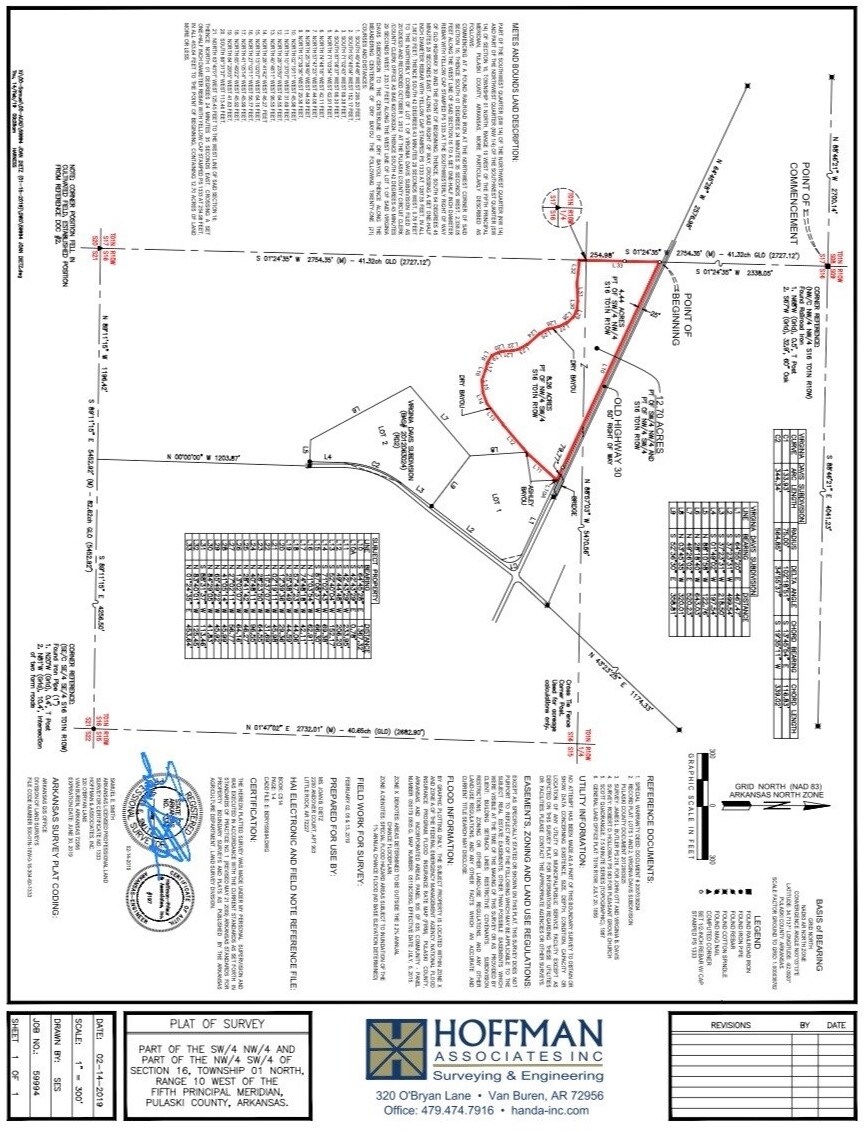 15798 Old Highway 30, Scott, AR à vendre Plan cadastral- Image 1 de 5