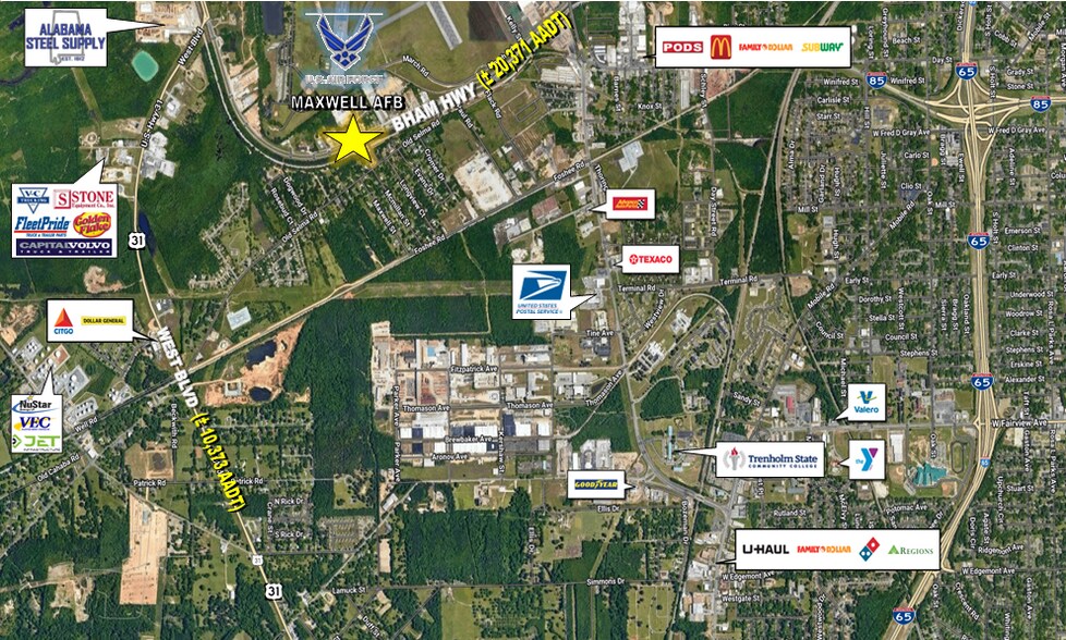 2840 Birmingham Hwy, Montgomery, AL for sale - Building Photo - Image 2 of 2