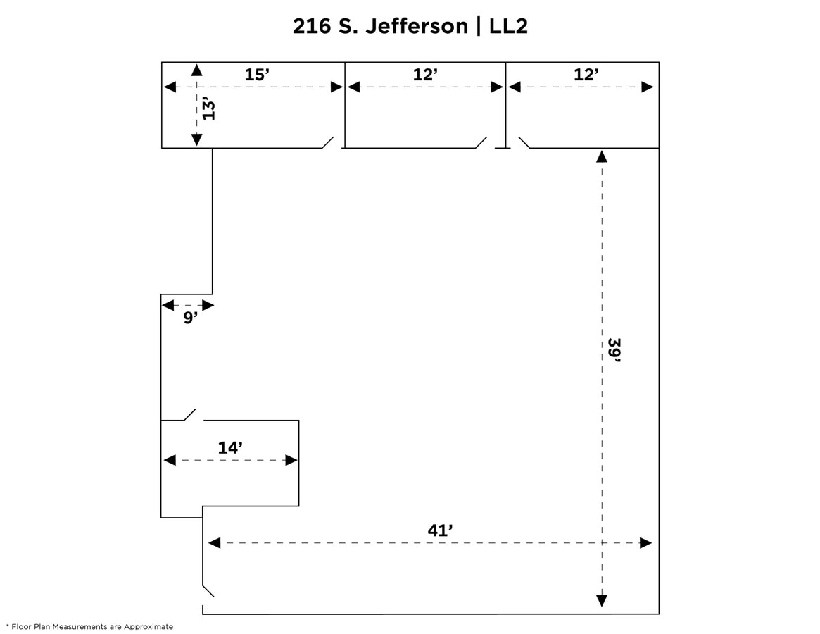 216 S Jefferson St, Chicago, IL 60661 - Unit LL2 -  - Floor Plan - Image 1 of 5