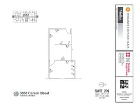 3848 W Carson St, Torrance, CA for lease Floor Plan- Image 1 of 1