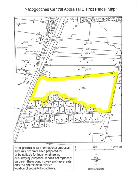 TBD US HWY 59S, Nacogdoches, TX à vendre - Plan cadastral - Image 1 de 4