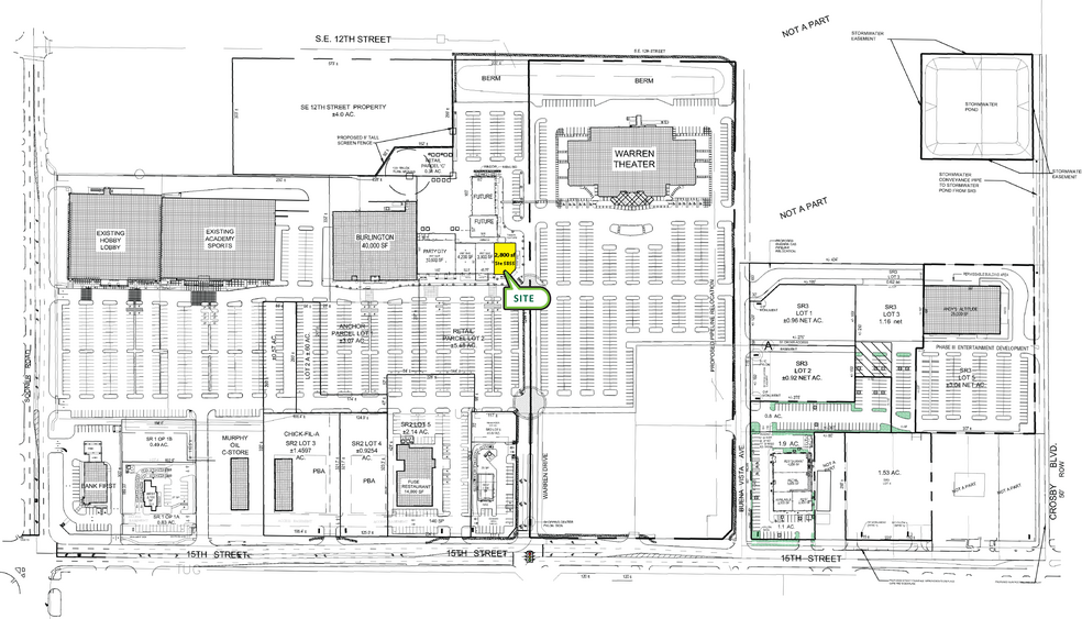 5801-5999 SE 15th St, Midwest City, OK à louer - Plan de site - Image 2 de 4