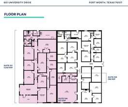 601 University Dr, Fort Worth, TX for lease Floor Plan- Image 1 of 1