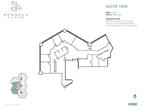402 W Broadway, San Diego, CA à louer Plan d’étage- Image 1 de 1