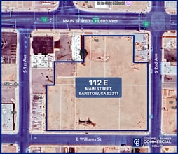 112 E Main St, Barstow, CA - AÉRIEN Vue de la carte - Image1