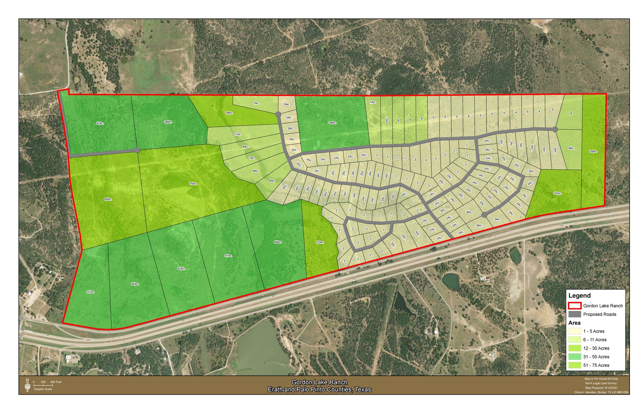 Interstate 20, Mingus, TX à vendre Plan de site- Image 1 de 1