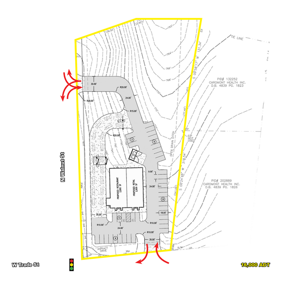 706 W Trade St, Dallas, NC à louer - Plan de site - Image 3 de 3