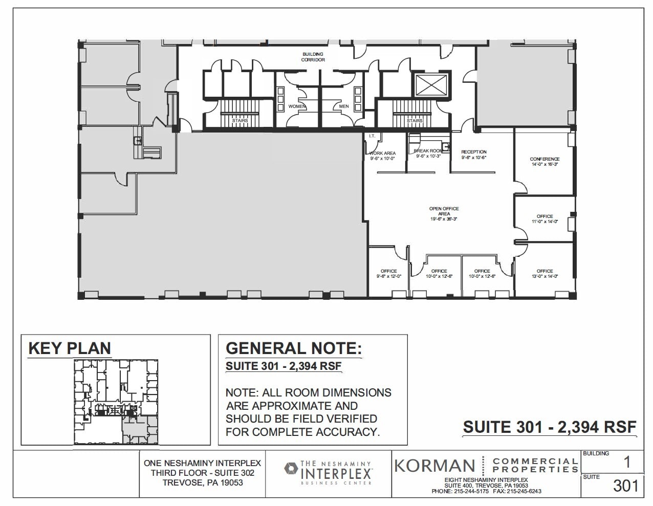 1 Neshaminy Interplex, Trevose, PA for lease Floor Plan- Image 1 of 1