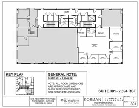 1 Neshaminy Interplex, Trevose, PA for lease Floor Plan- Image 1 of 1