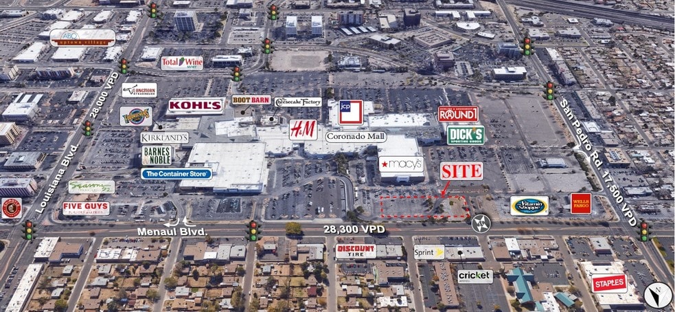 6600 Menaul Blvd NE, Albuquerque, NM for lease - Aerial - Image 3 of 4