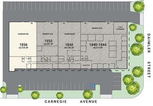 1840-1856 Carnegie Ave, Santa Ana, CA for lease Site Plan- Image 1 of 2