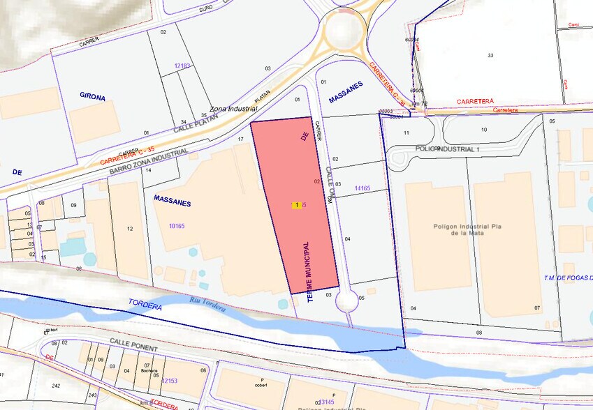 Land in Massanes, Gerona for sale - Plat Map - Image 2 of 5
