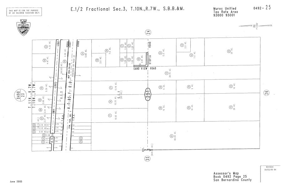 20 Mule Team Rd, Boron, CA à vendre - Plan cadastral - Image 2 de 2