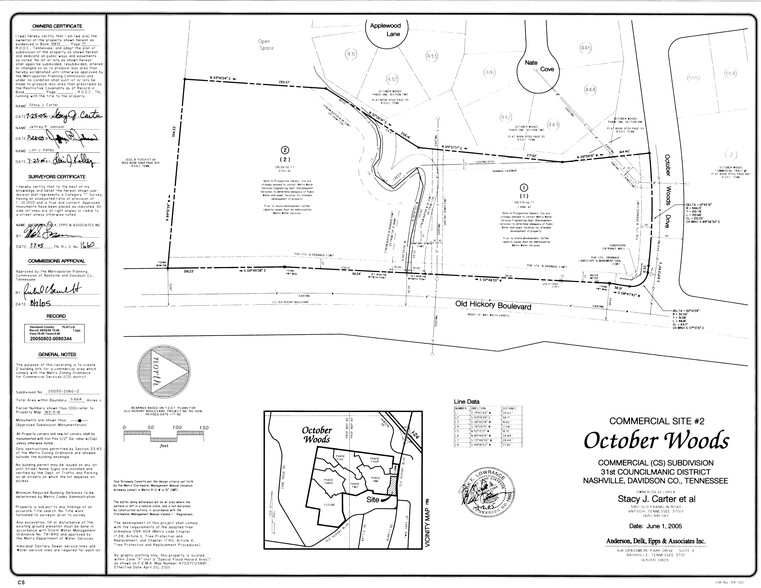 Terrain dans Antioch, TN à vendre - Plan de site - Image 2 de 2