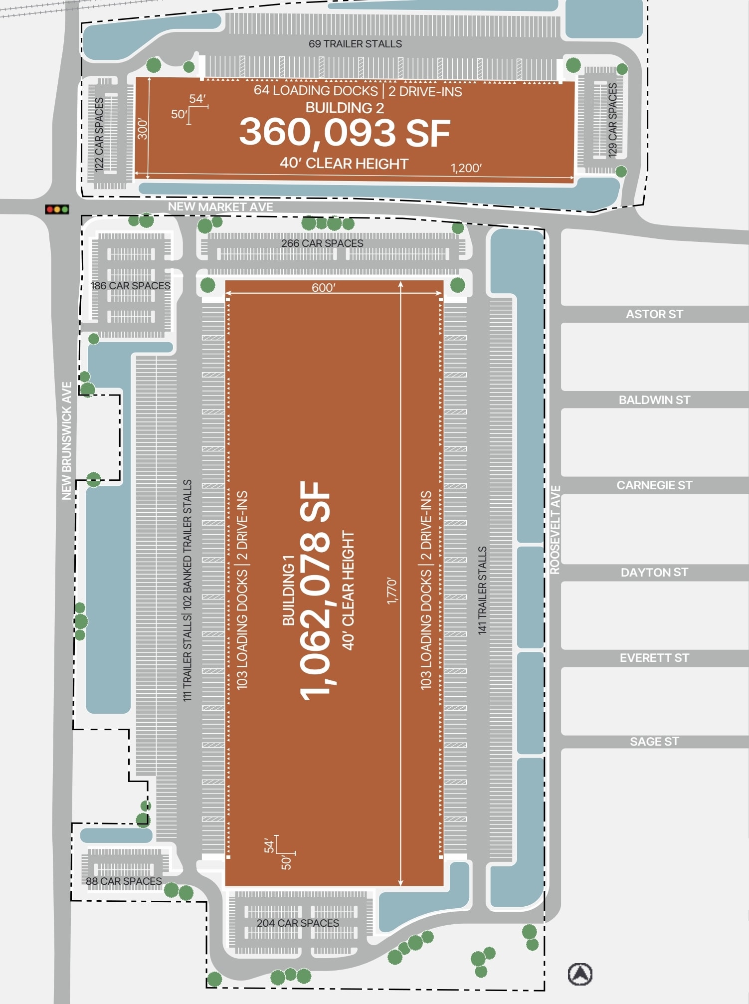 1640 New Market Ave, South Plainfield, NJ for lease Site Plan- Image 1 of 1