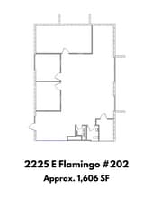2225 E Flamingo Rd, Las Vegas, NV for lease Floor Plan- Image 2 of 2