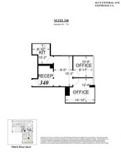 411 N Central Ave, Glendale, CA à louer Plan d’étage- Image 1 de 1