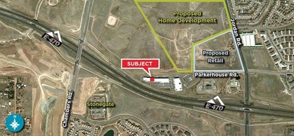 15690 Parkerhouse Rd, Parker, CO - AERIAL  map view