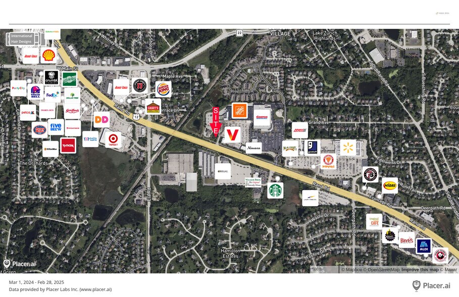 662 Rand Road, Lake Zurich, IL à louer - Aérien - Image 2 de 2