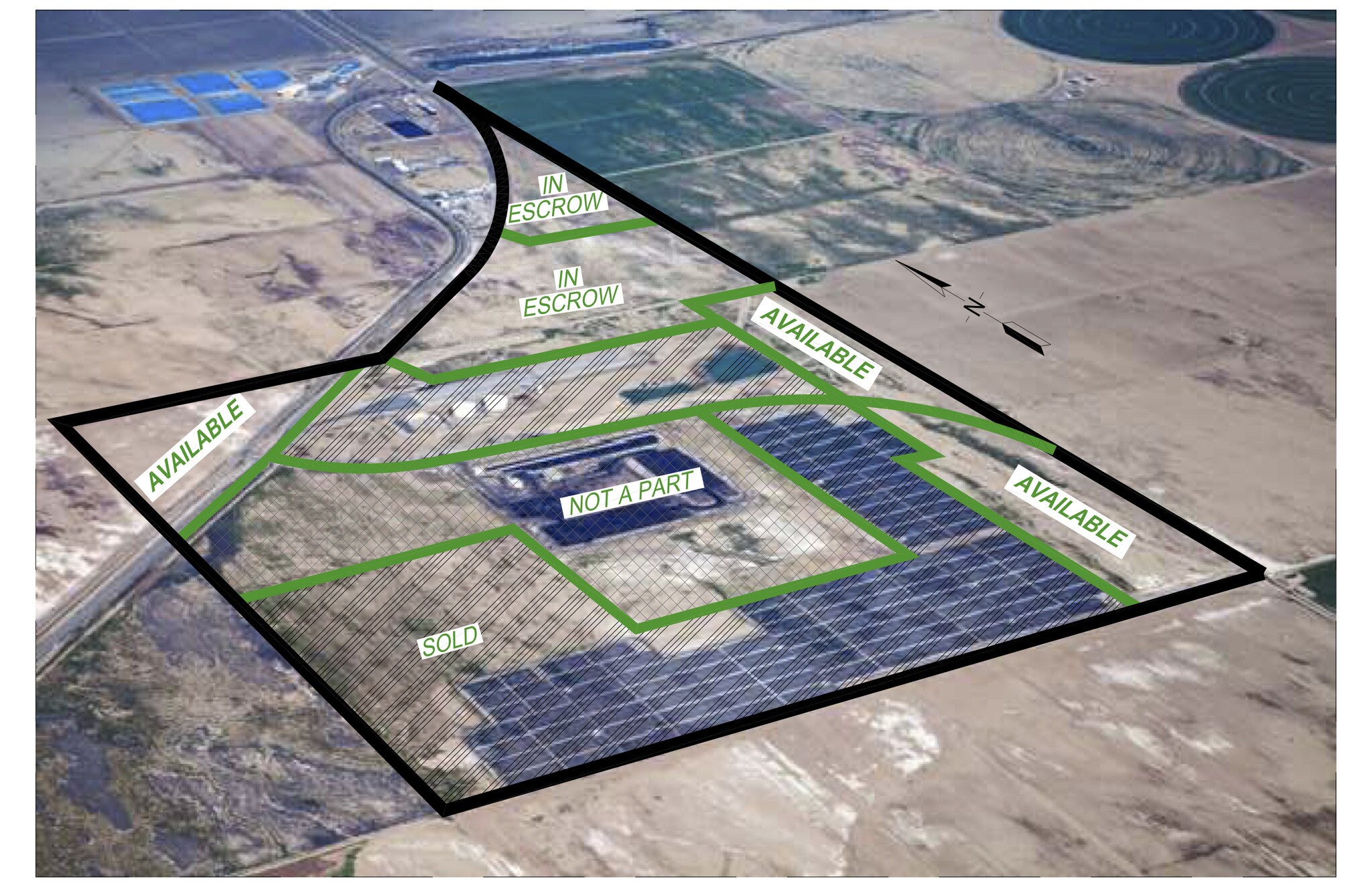 S Lake Rd, Bakersfield, CA for sale Aerial- Image 1 of 2