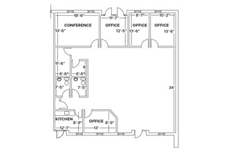 46 Vreeland Dr, Skillman, NJ à louer Plan d’étage- Image 1 de 2