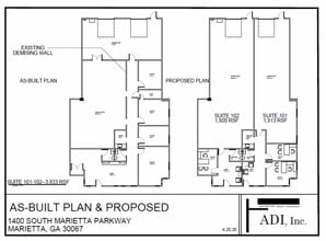1400 S Marietta Pky SE, Marietta, GA for lease Floor Plan- Image 1 of 1