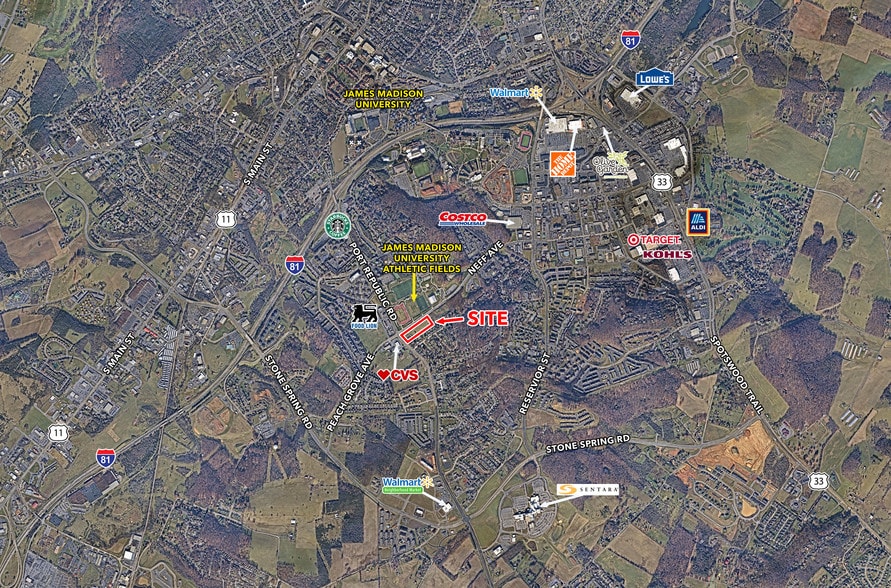 Port Republic Rd, Harrisonburg, VA à vendre - Aérien - Image 2 de 2