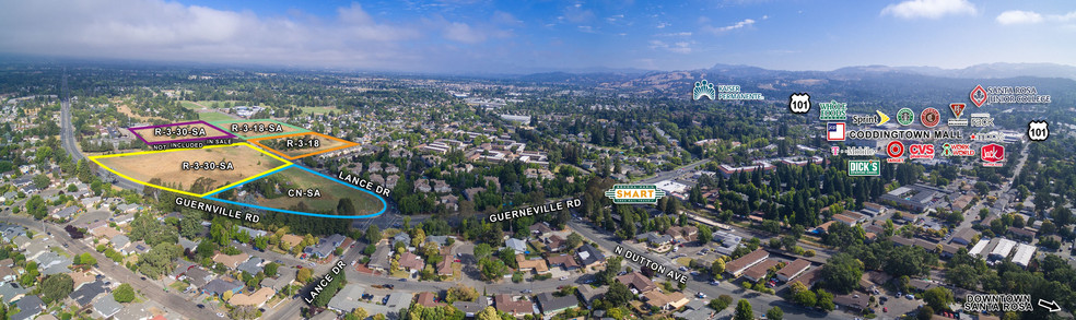 Lance Dr, Santa Rosa, CA for sale - Aerial - Image 2 of 2