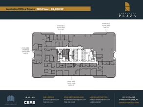 201 S College St, Charlotte, NC à louer Plan d’étage- Image 1 de 1