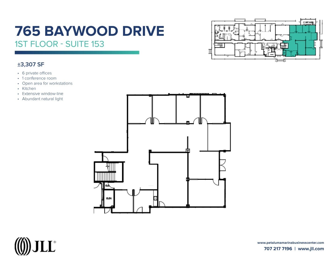 755-775 Baywood Dr, Petaluma, CA à louer Plan d’étage- Image 1 de 1