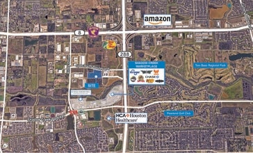 South Spectrum Boulevard Blvd, Pearland, TX - AERIAL  map view