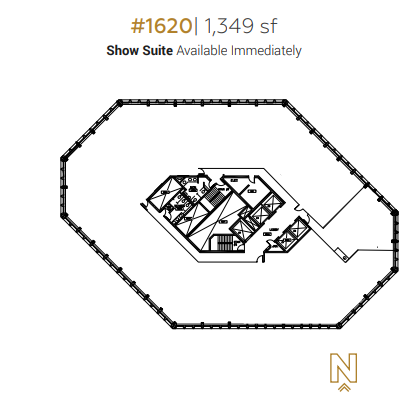 150 9th Ave SW, Calgary, AB à louer Plan d’étage- Image 1 de 2