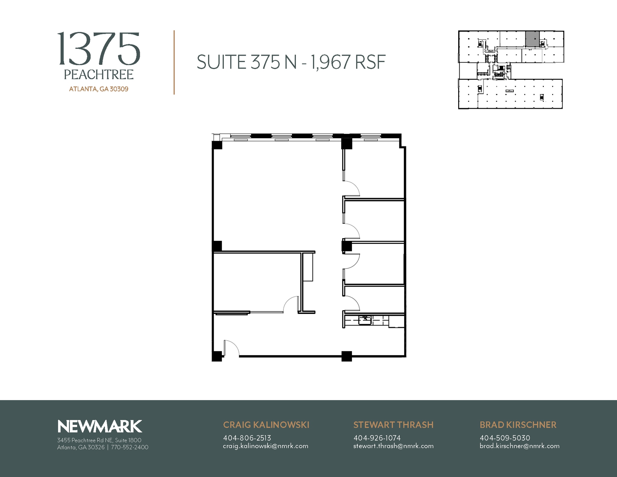 1375 Peachtree St NE, Atlanta, GA for lease Floor Plan- Image 1 of 1