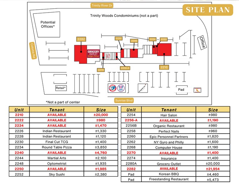 2246-2286 Sunrise Blvd, Gold River, CA à louer - Photo du bâtiment - Image 3 de 13