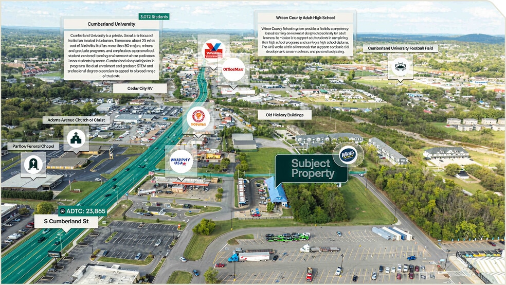 108 E Adams Ave, Lebanon, TN for sale - Aerial - Image 3 of 3