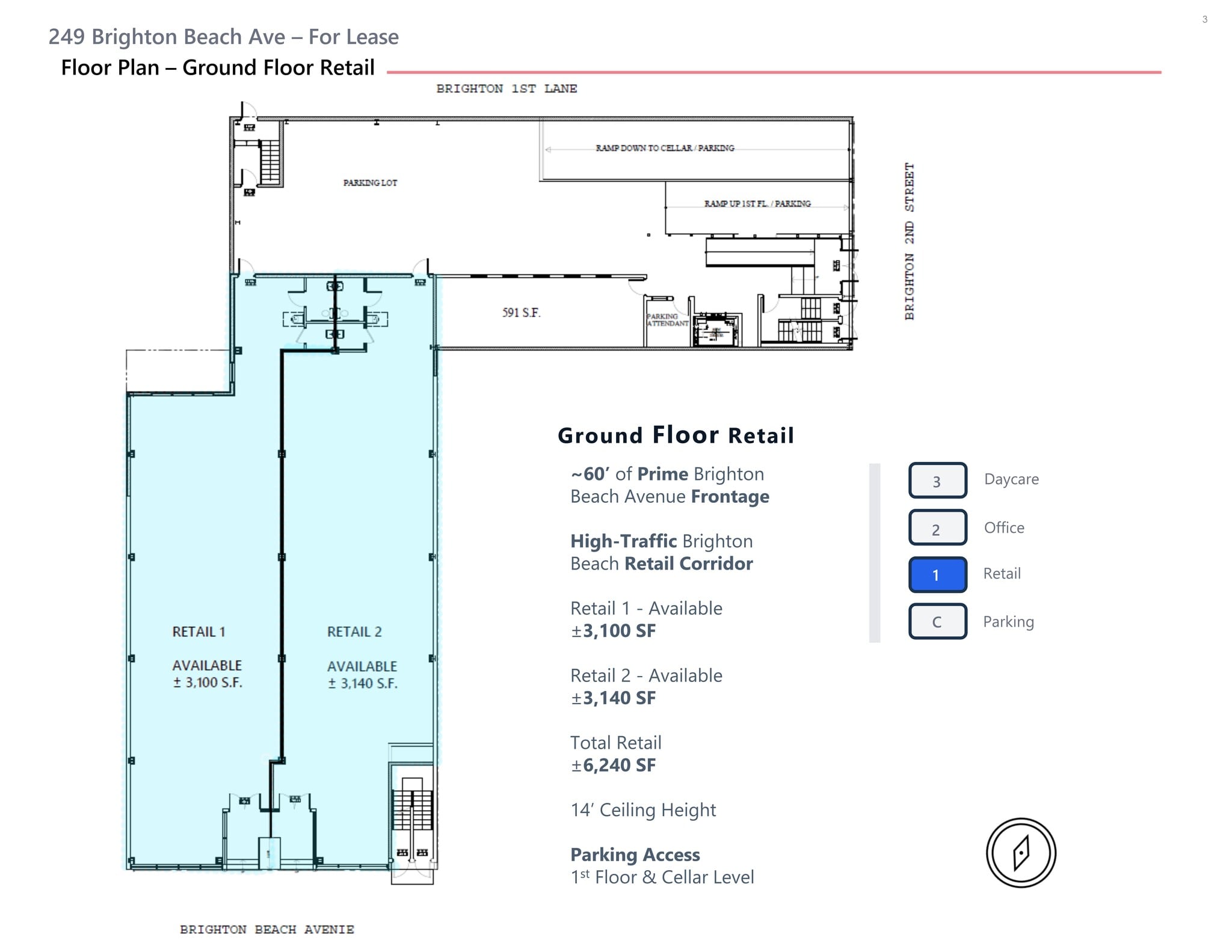 249 Brighton Beach Ave, Brooklyn, NY for lease Site Plan- Image 1 of 2