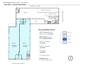 249 Brighton Beach Ave, Brooklyn, NY for lease Site Plan- Image 1 of 2