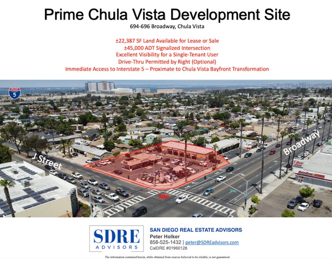 Plus de détails pour 694-696 Broadway, Chula Vista, CA - Terrain à louer